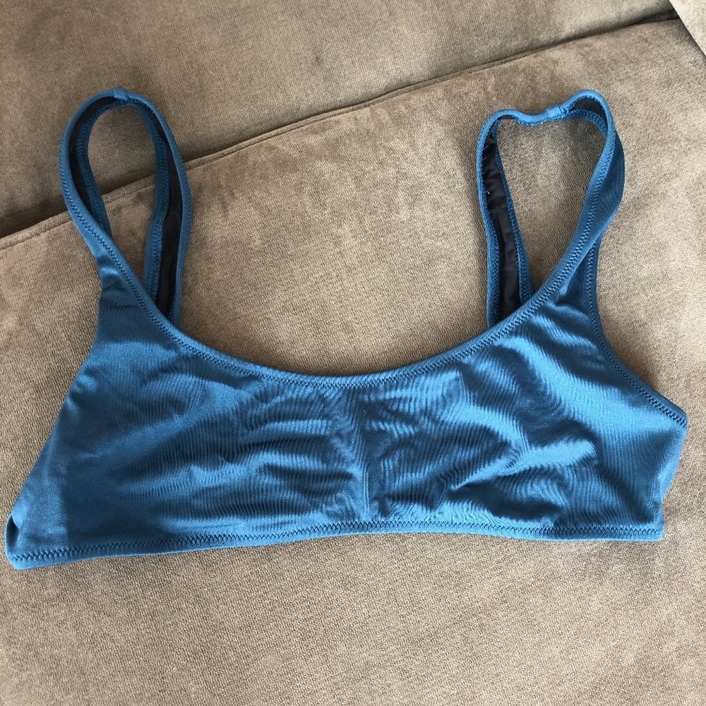 Solid + Striped Bikini Top